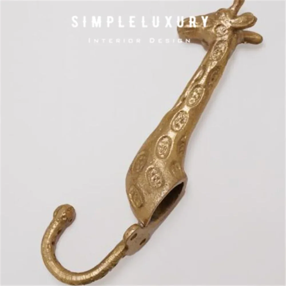 Brand New Doing Goods Gloria Giraffe Brass Coat Hook | Gold Nursery